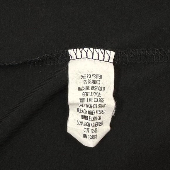 Signature Classic Black Flowy Open Cardigan, Size 1X - Picture 4 of 4